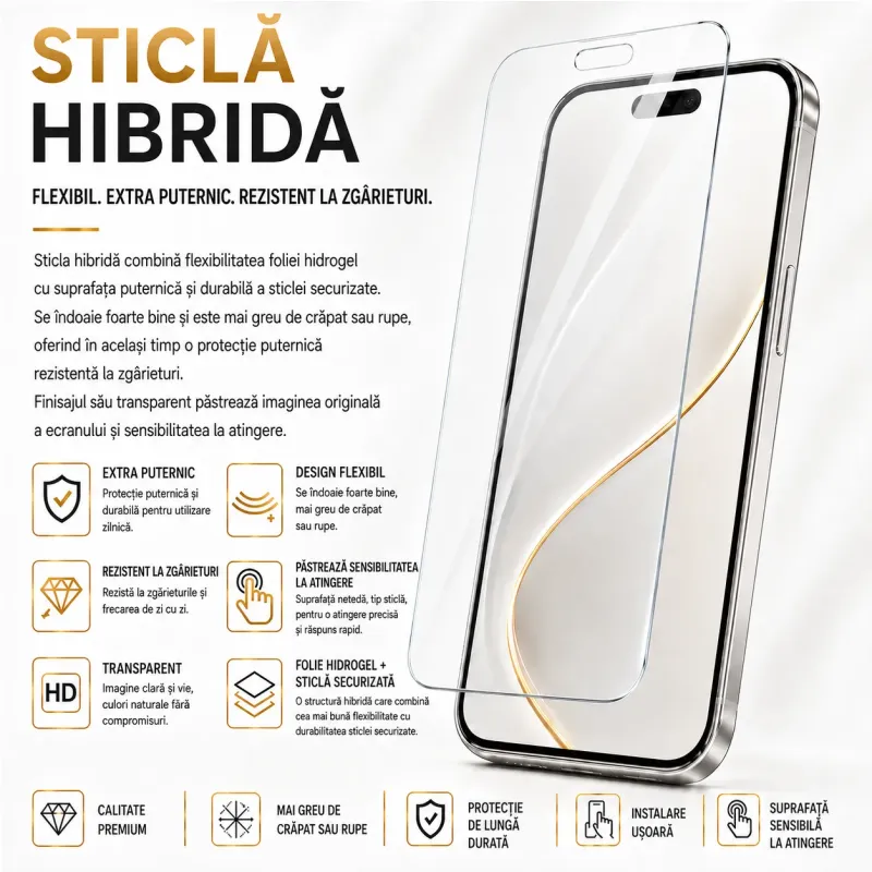 Doogee Fire 7 - Sticlă de protecție hibridă